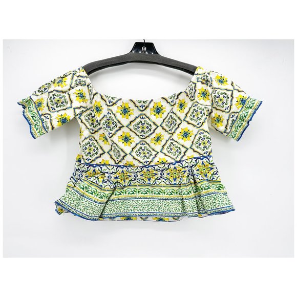 Antonio Melani Kira Majolica Dolce & Gabbana Inspired Off Shoulder Top Size 14 - Picture 4 of 6